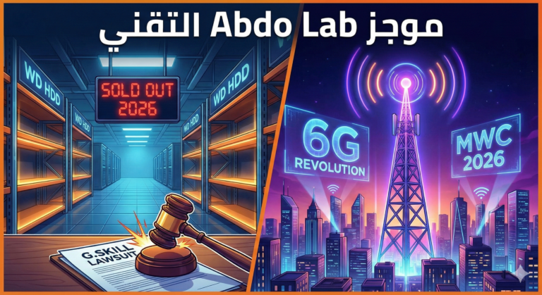 الموجز التقني (03): أزمة تخزين عالمية، ثورة الـ 6G، وتسويات قضائية في قطاع الهاردوير